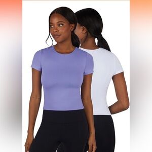 2pack white/blue tees